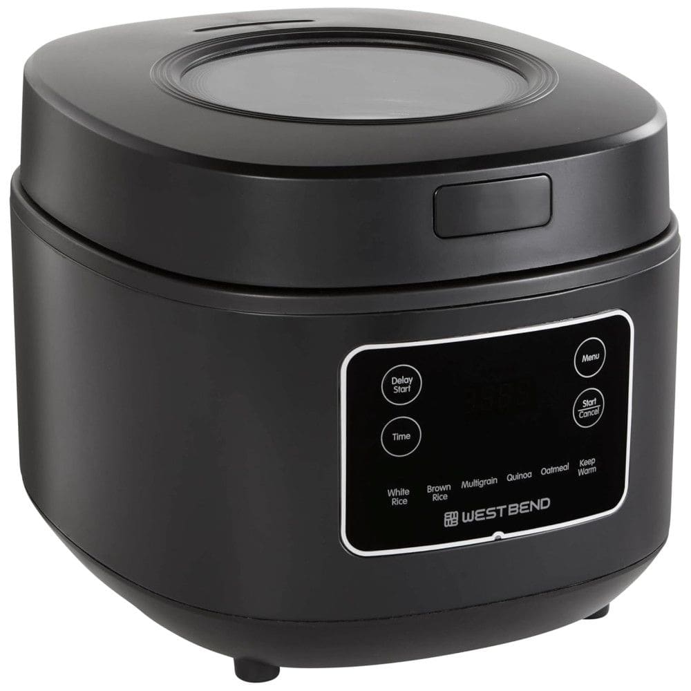 Panela de Arroz e Cereais Programável West Bend 7 em 1, com Início Programado e Manter Quente, Recipiente a Vapor com Visor - 5 Litros