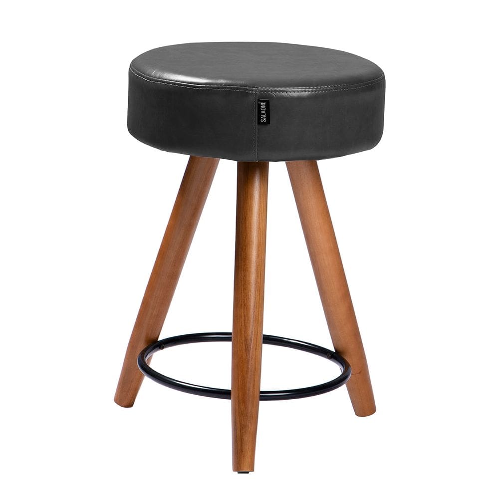 Banco Banqueta Baixa Paris Couríssimo Preto - Loja Sheep