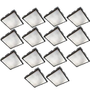 Ralo Oculto Discreto Kit 14 Uni Aço Inox 15X15 Anti Odor Lavanderia Banheiro Lavabo Limpeza Cozinha Casa