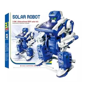 Kit Robo Solar 3 Em 1 Educacional Robotica Brinquedo De Montar Kit Completo Eletronica Tanque Caminhao Escorpiao