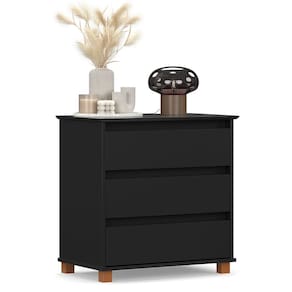 Mini Cômoda para Quarto 3 Gavetas Prisma