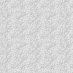 Papel De Parede Floral Galhos Com Fundo Cinza Adesivo Sala