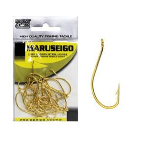 Kit 10 Anzol De Pesca Marine Sports Maruseigo Gold N-30