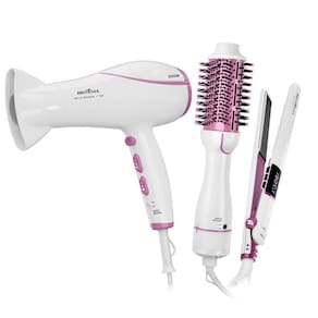 Kit Britânia Bella Escova Secadora, Prancha E Secador De Cabelos - Bivolt