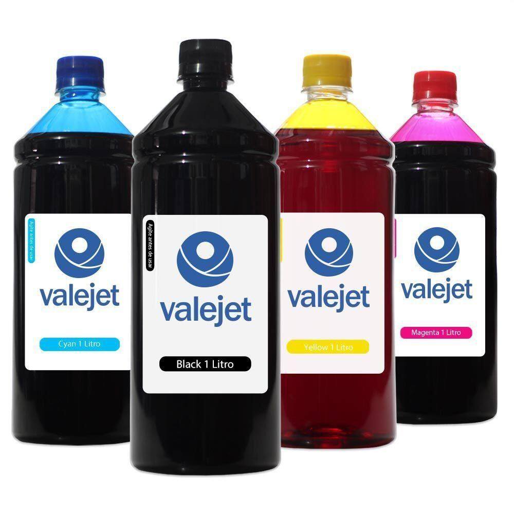 Kit 4 Tintas Brother Dcp-t520w Cmyk 1 Litro Corante Valejet