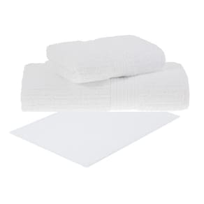 Toalha de Banho Gigante + Rosto + Piso 3 Pçs Buddemeyer Branco