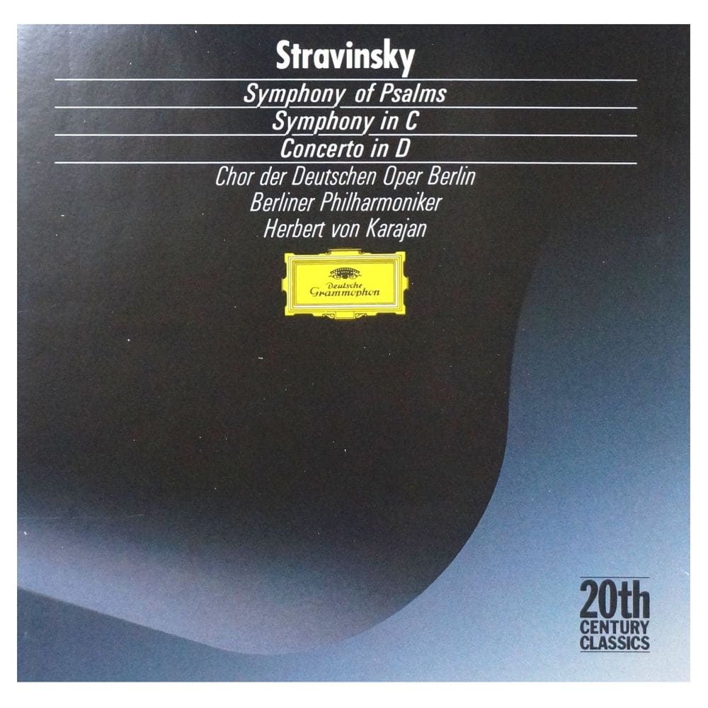 CD Stravinsky: Sinfonia dos Salmos; Sinfonia em C; Concerto em D