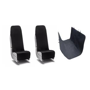 Kit Capa Banco Dianteiro e Traseiro Preta - Vip Capas
