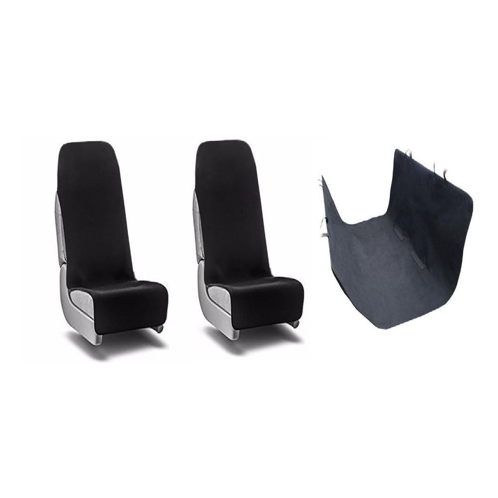 Kit Capa Banco Dianteiro e Traseiro Preta - Vip Capas