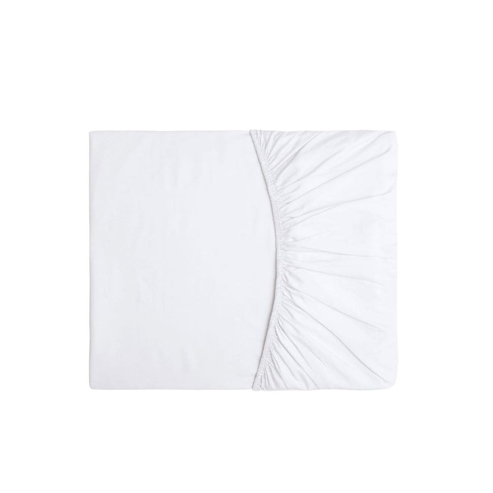 Lençol Elastico QUEEN Branco Algodao Egipcio 200 Fios
