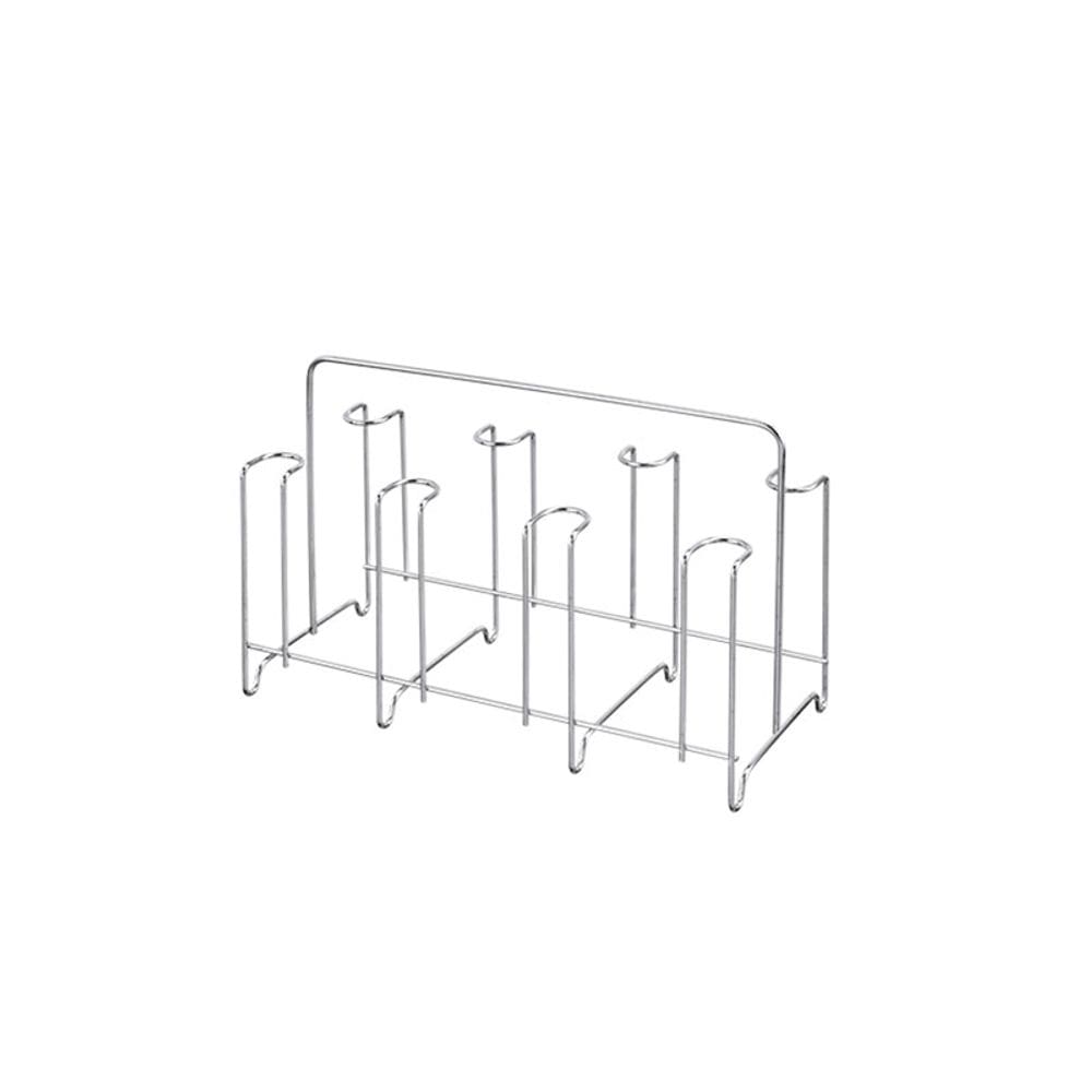 Escorredor Porta 8 Copos Suporte Metal Aço Cromado 1un