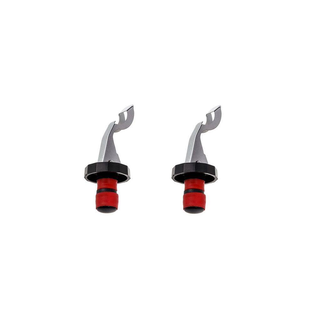 Tampa para Garrafa Alavanca Inox Vermelho 2un