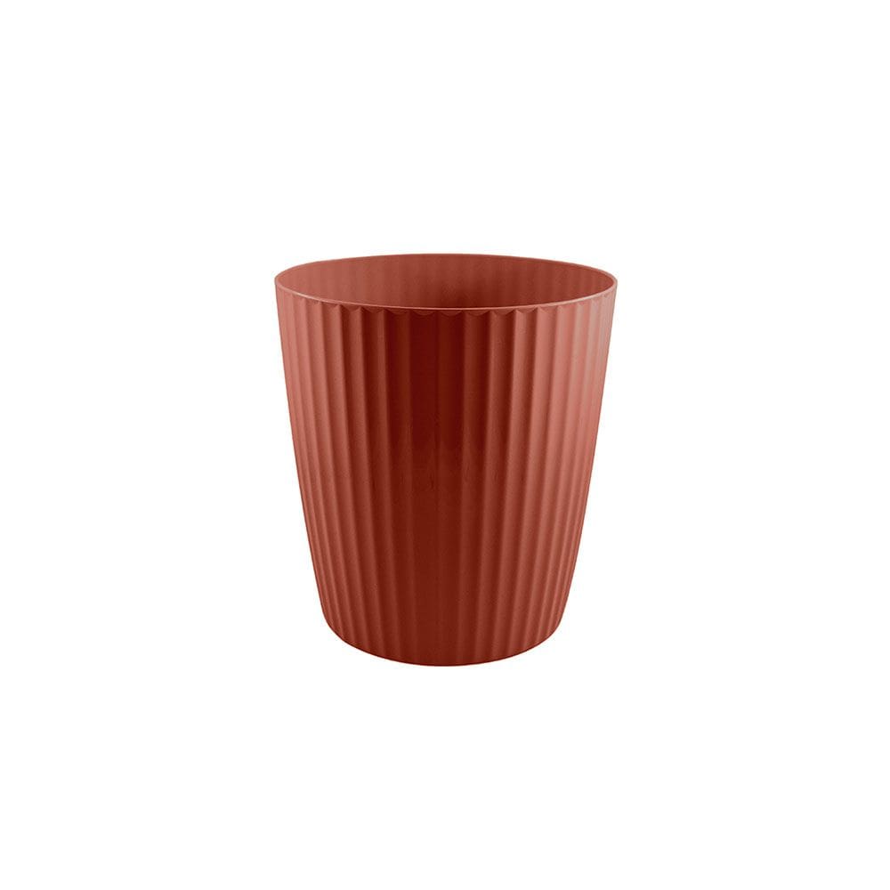Vaso de Planta Marrom Cesto Terracota Jardinagem 22cm
