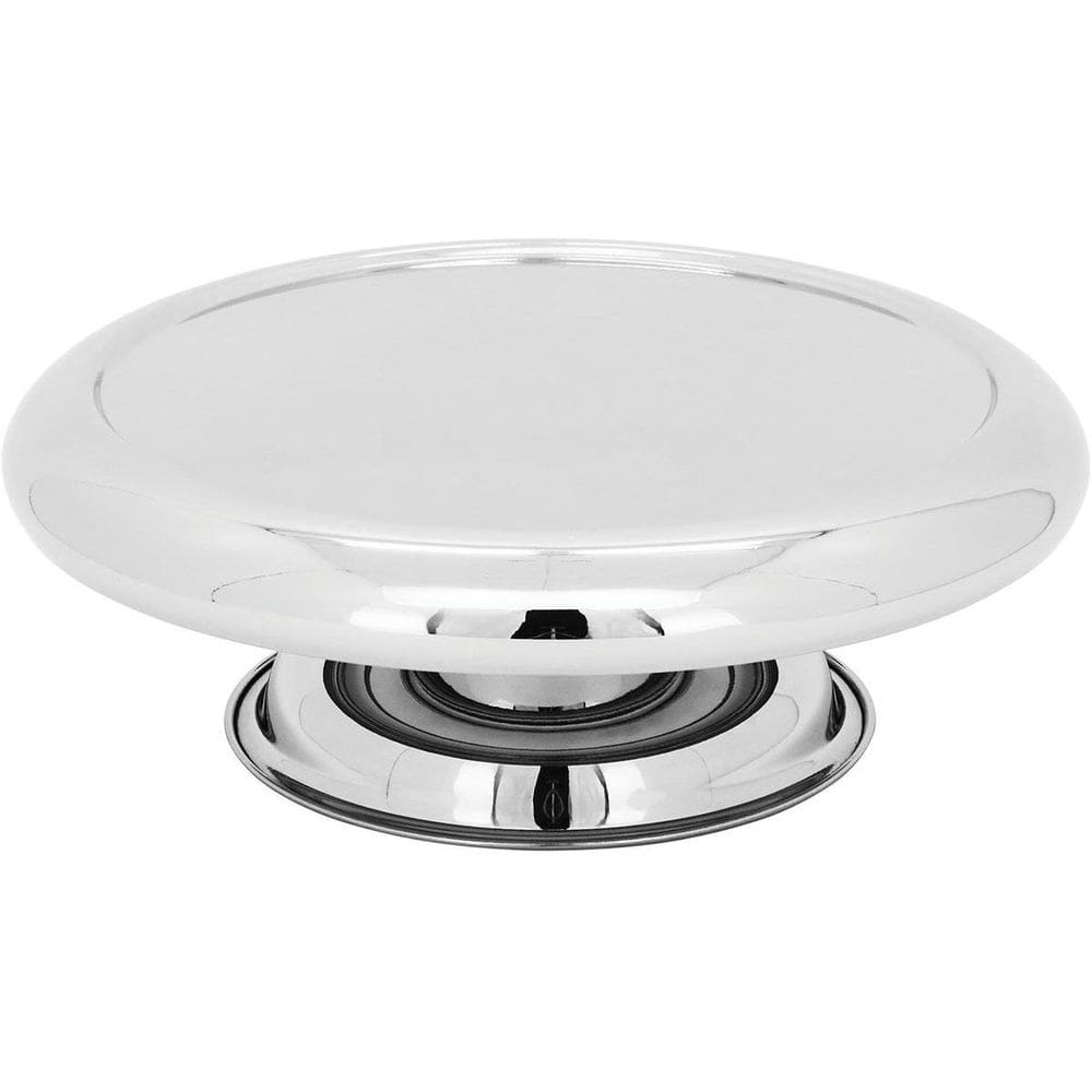 Quazar Prato Inox Prata Com Pé