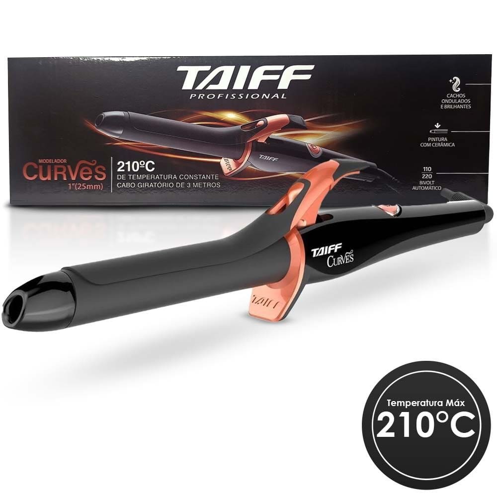 MODELADOR DE CACHOS TAIFF CURVES 1" 25MM 210°C
