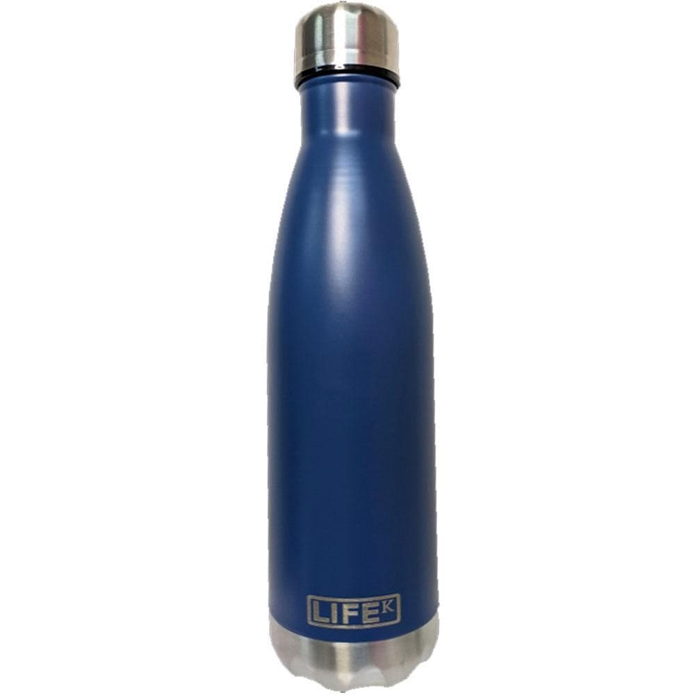 Garrafa Térmica Em Aço Inox 500Ml De Parede Dupla Azul