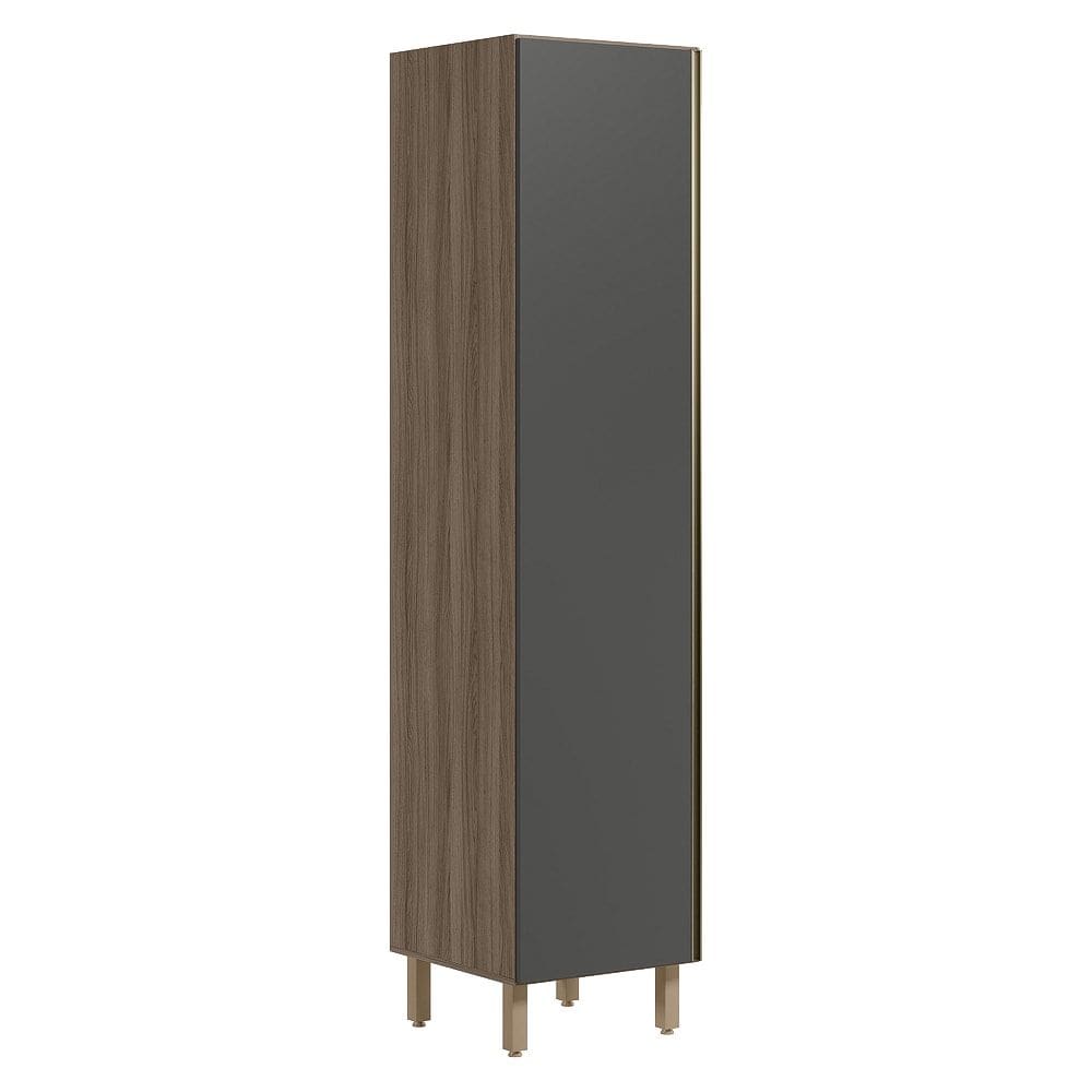 Paneleiro 1 Porta 221X50cm MDF Kali 12229 Carvalho Toq Chumb0 Nicioli