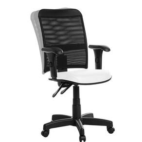 Cadeira De Escritório Ergonômica Tela Com Braço Branco Rv