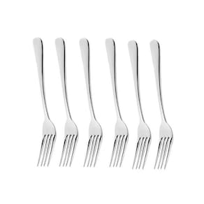 Garfo de Mesa Inox Resistente Elegante Elite 6un