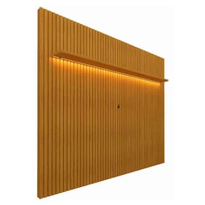 Painel para Tv até 85 Polegadas com Led Ripado Clean Nobre Naturale 230cm