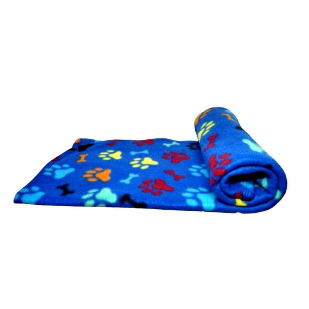 Manta Para Cães - Manta Soft  Azul Colorido G