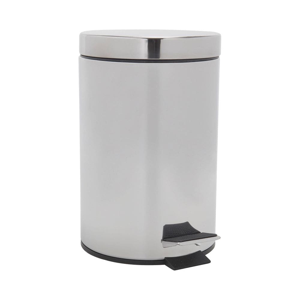 Lixeira de Inox com Pedal Le Shine Prata 3L