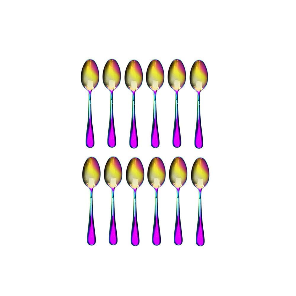 Colher de Sobremesa Furta Cor Inox Inteiro Jogo 12un