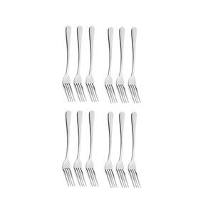 Garfo de Sobremesa Inox Resistente Elegante Elite 12un