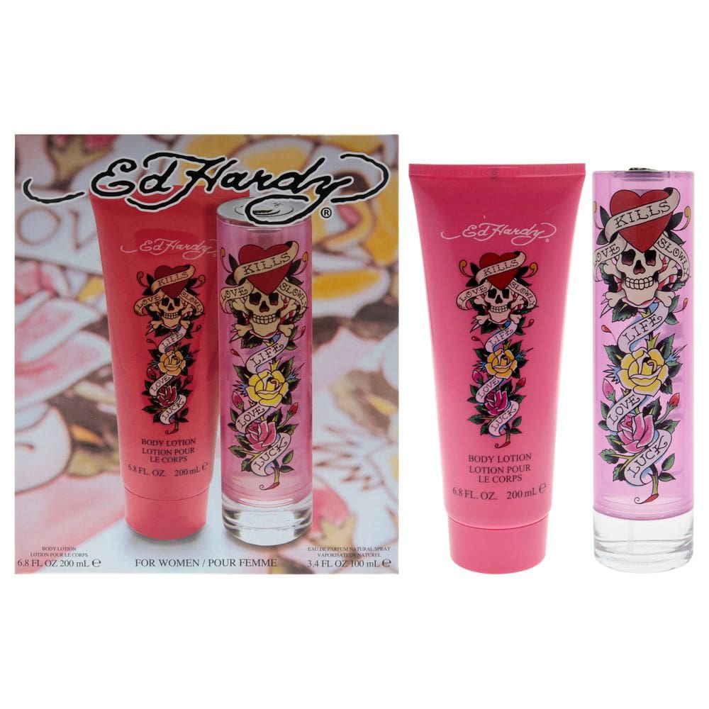 Perfume Christian Audigier Ed Hardy 100 ml EDP Spray 2 unidades Gif
