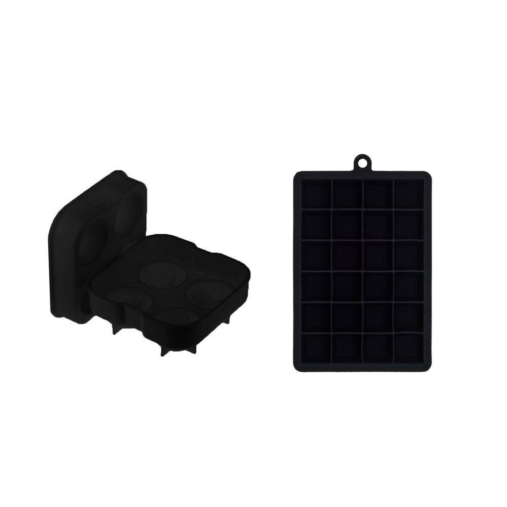 Forma de Gelo Silicone Preto
