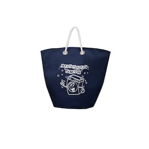 Cesto de Roupa Infantil Saco Lavanderia Azul Dobravel Kids 1un
