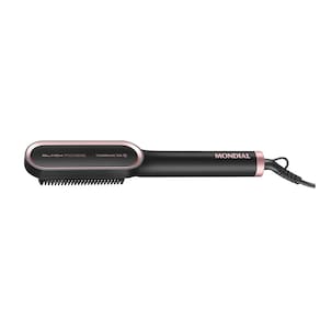 Escova Alisadora Black Rose Mondial Preto e Rose 36W EA-07