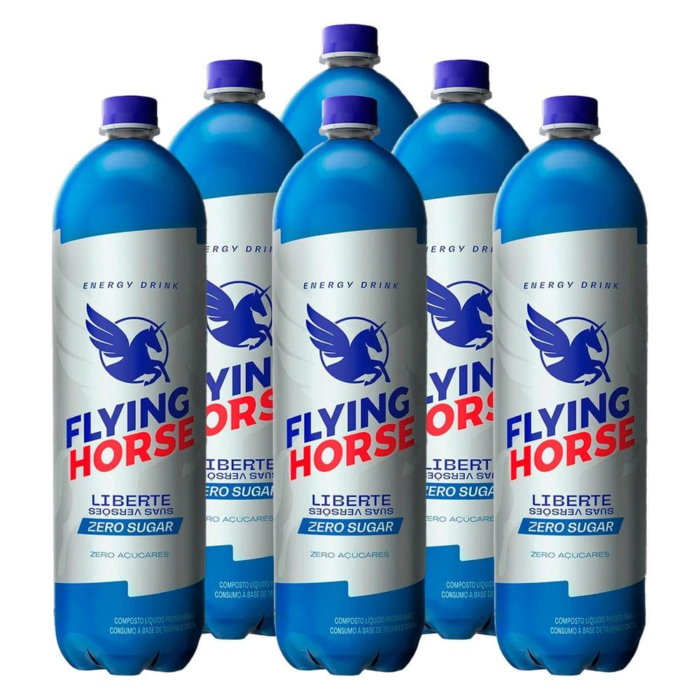 Energético Flying Horse Energy Drink Zero 2l 6 Unidades