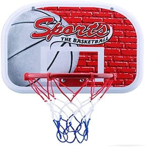 Cesta Tabela De Basquete Infantil 40Cm Retratil Aro Mini Rede Para Porta Parede Esporte Jogo Diversao