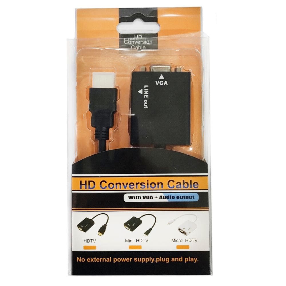 Conversor HDMI Para VGA Fêmea Com Áudio co01