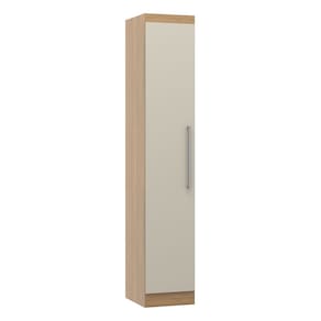 Armário Guarda Roupa Modulado Vertical 1 Porta 218cm Carvalho