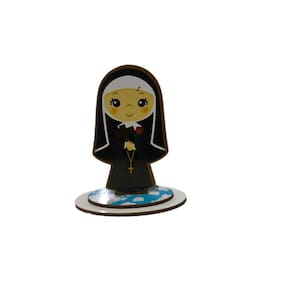 Adorno Pedestal de Santa Rita de Cássia Infantil 9cm