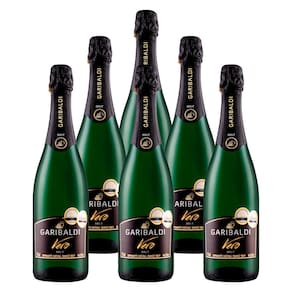 Espumante Garibaldi Vero Branco Brut 750ml 6 Unidades