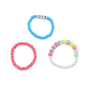 Pulseira Le Miçangas coloridas Adulto com 3 Unidades