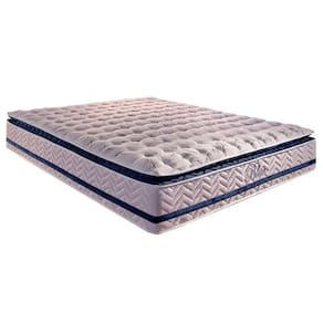 Colchão Casal Blue de Molas com Pillow Top Cor Branco