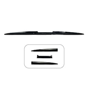 Aerofólio traseiro universal Black Piano Ajustável Plástico