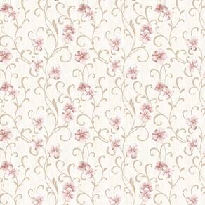 Papel De Parede Floral Flores Textura Adesivo Quarto Sala