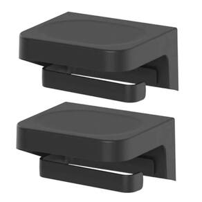 2x Porta Rolo Papel Higiênico Colante de Parede OU Preto