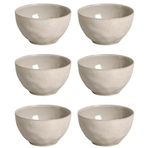 6 Bowls de Cerâmica Off White 558ml Tigelas Porto Brasil Cal