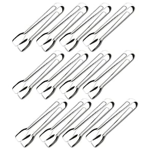 Kit 12 Pegadores de Aço Inox 18cm Churrasco Salada Frios Pinça para Gelo Brinox