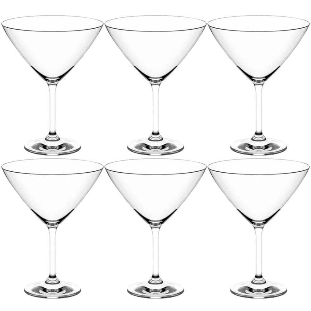 Kit 6 Taças de Cristal 210ml para Martini Coquetel Drink Margarita Dry Haus Concept