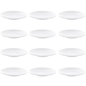 Kit 12 Pratos Tramontina Sophia Porcelana 16cm Branco de Pão Sobremesa Bolos