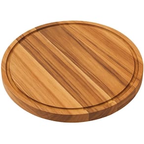 Tábua Rústica Madeira Teca 32cm Boleira de Mesa Petisqueira