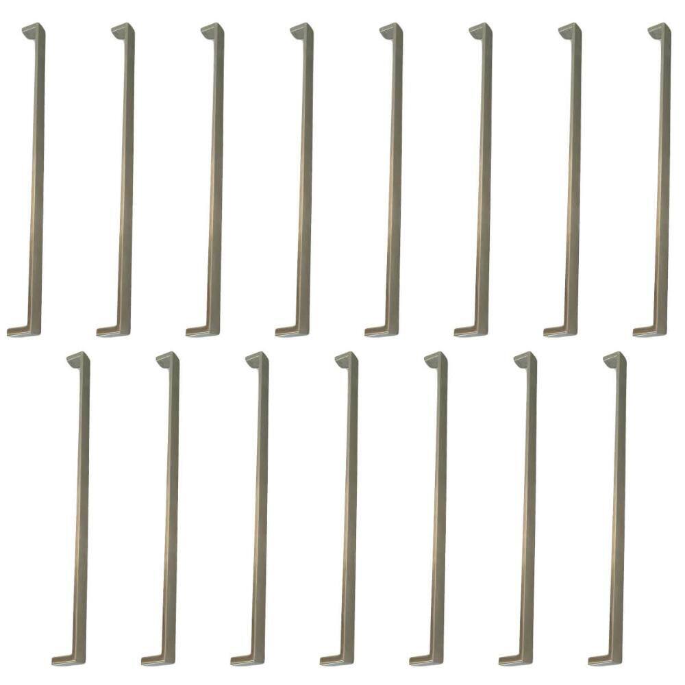 15 Puxadores para Móveis Alças 352mm Zamac Níquel Escovado P