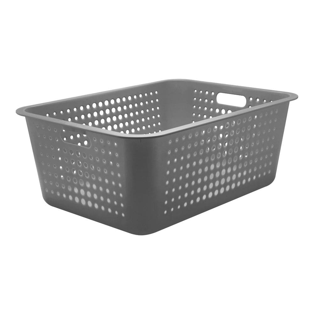 Cesta Organizadora Maxi 40L Chumbo - Ou